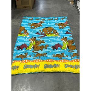 Hanna-Barbera Scooby-Doo Full-sized Blanket Comforter 59x83" Blue and Yellow